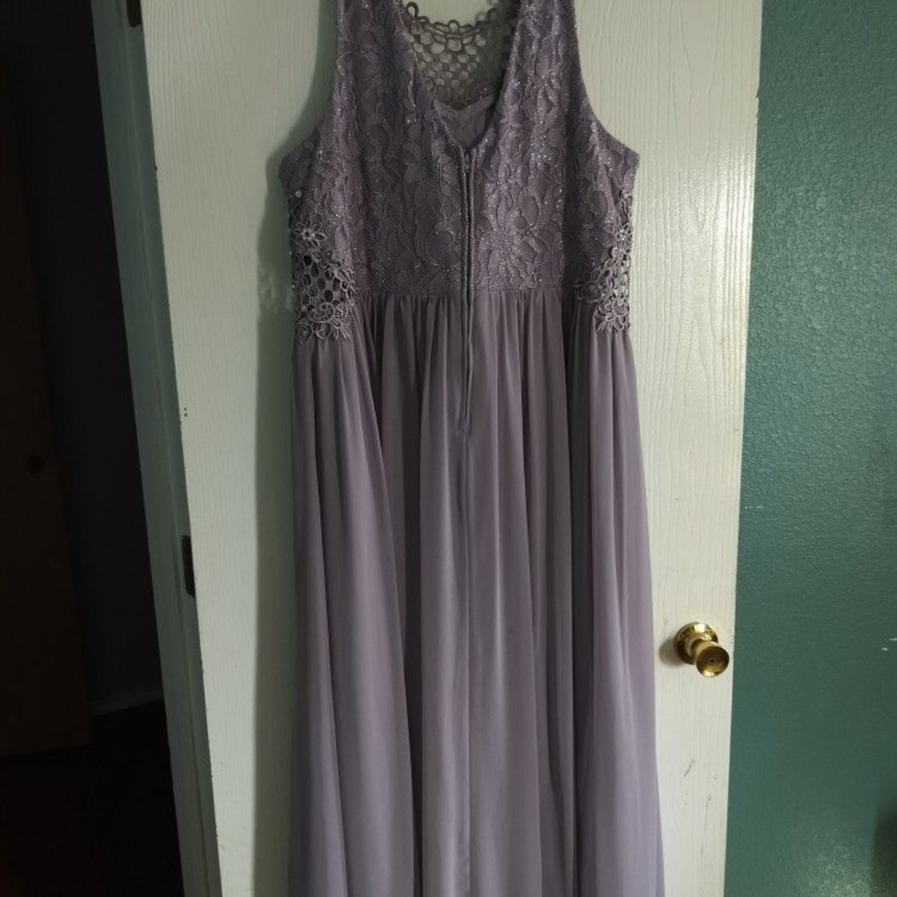 Lavender Lace Maxi Dress